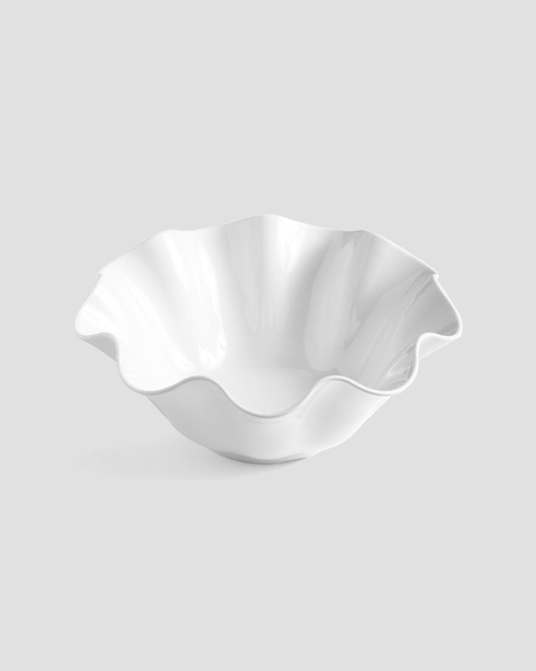Small White Clam Melamine Serving Platter