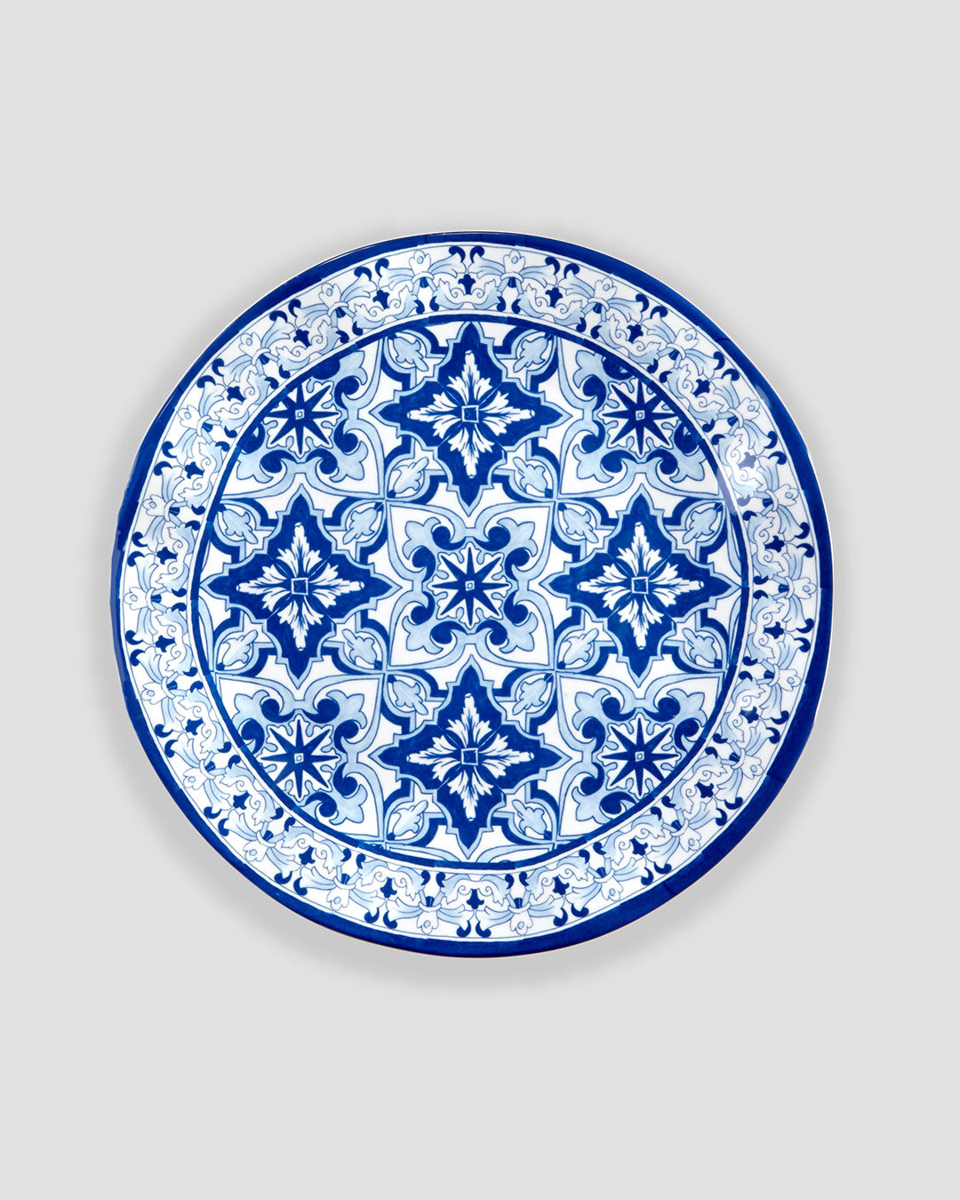 Talavera in Azul Blue Melamine Dinner Plate