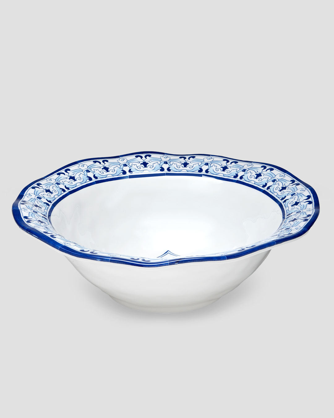 Talavera in Azul Blue Melamine Serving Bowl