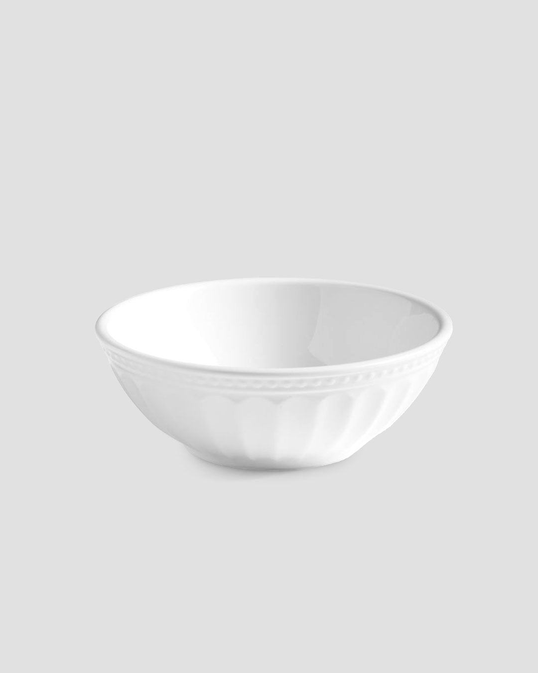 Venetian White Melamine Personal Bowl