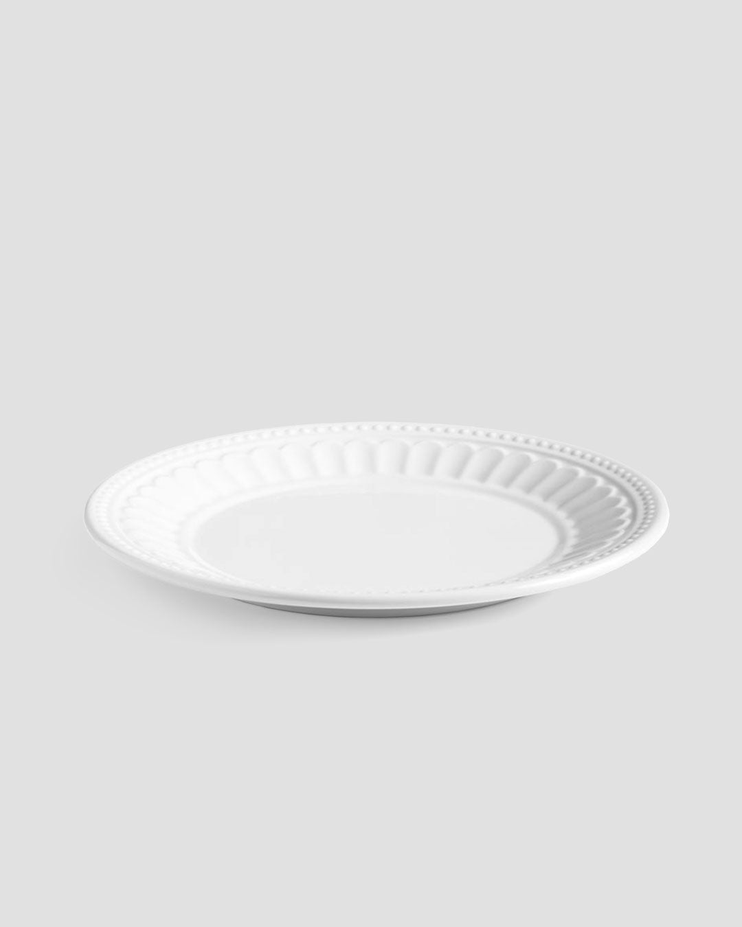 Venetian White Melamine Salad Plate