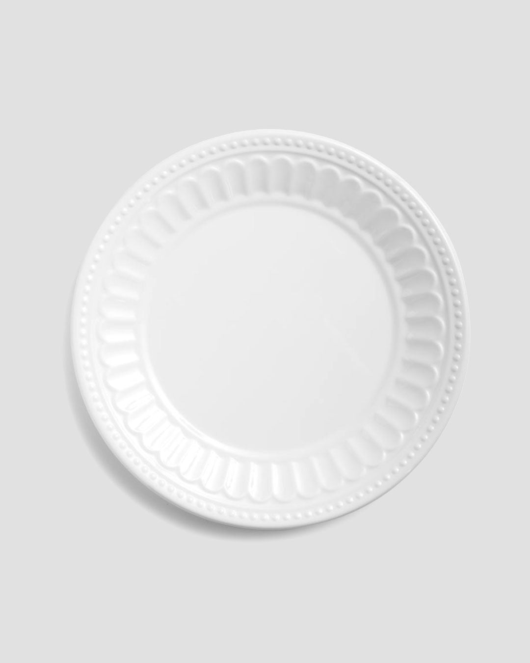 Venetian White Melamine Salad Plate