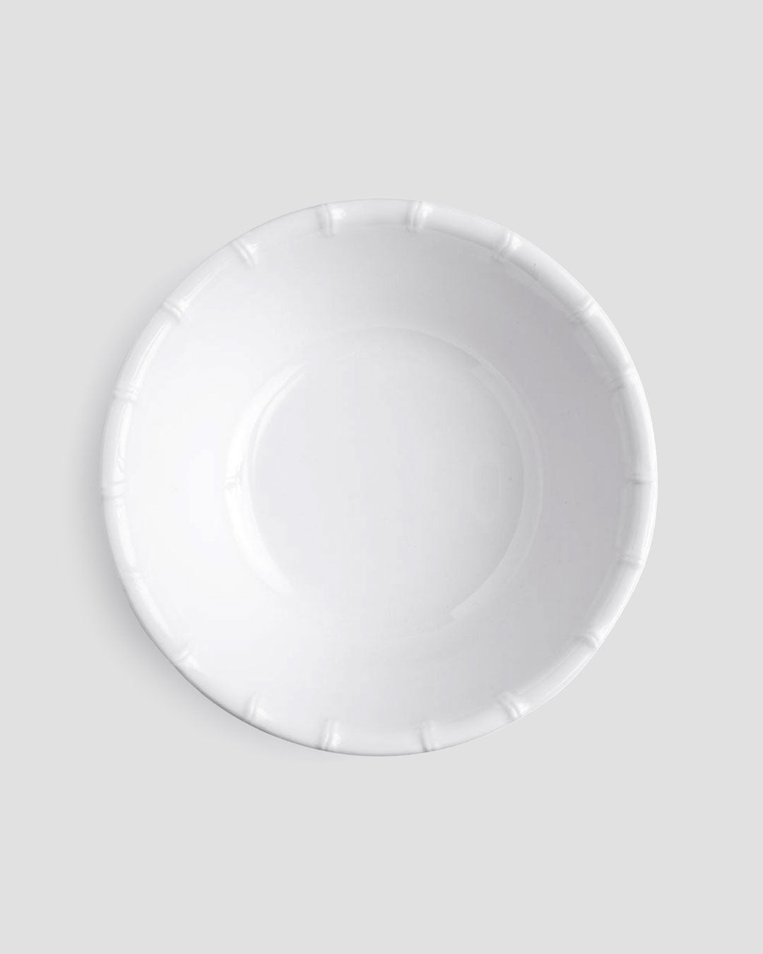 Zen Bamboo White Melamine Personal Bowl