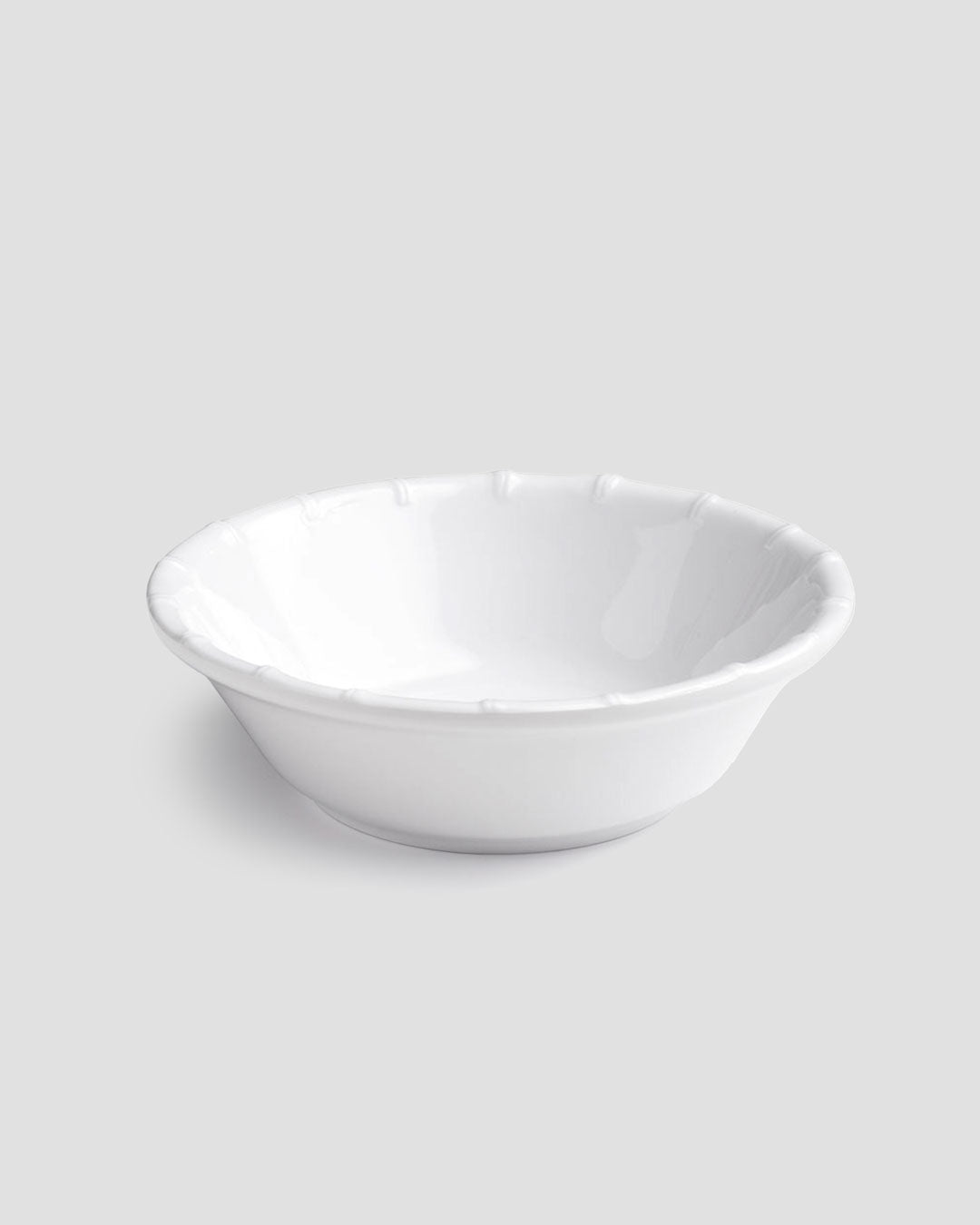 Zen Bamboo White Melamine Personal Bowl
