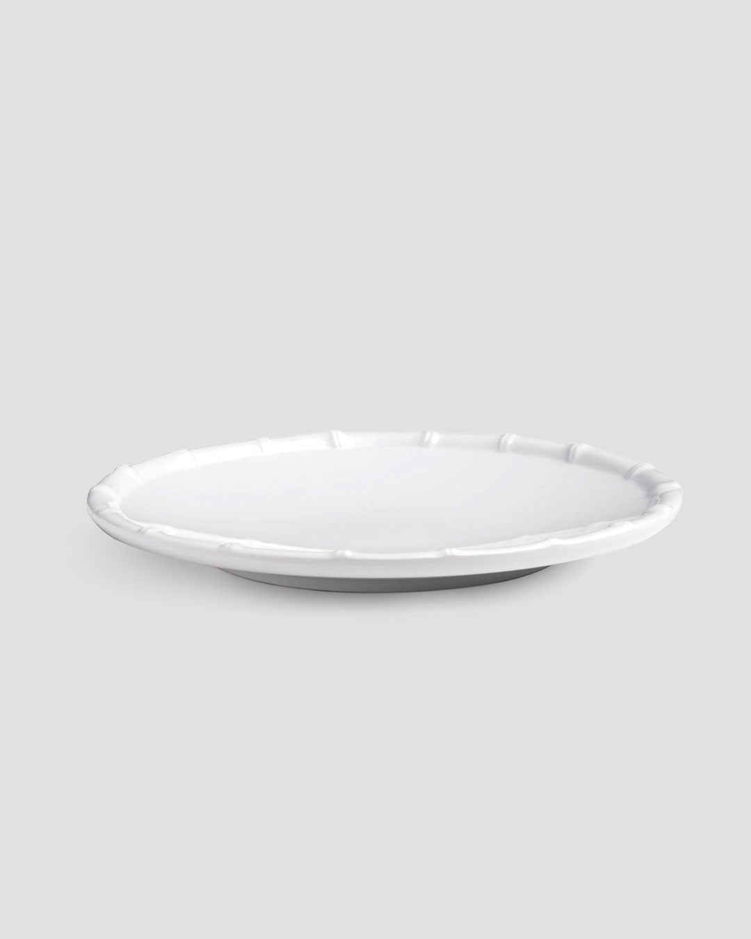 Zen Bamboo White Melamine Salad Plate