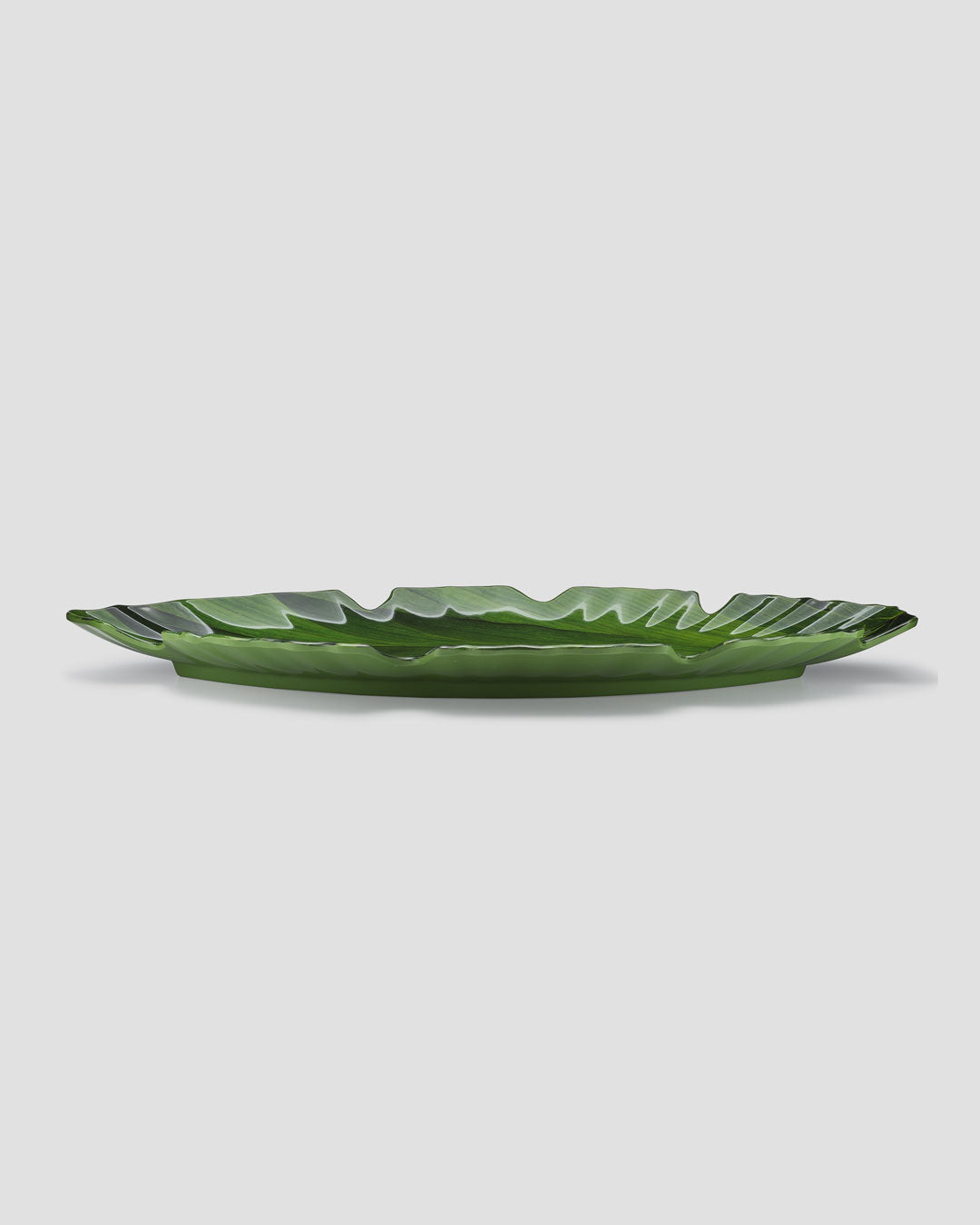 Zen Green Melamine Large Leaf Platter