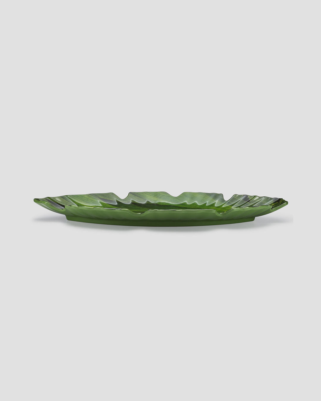 Zen Green Melamine Small Leaf Platter