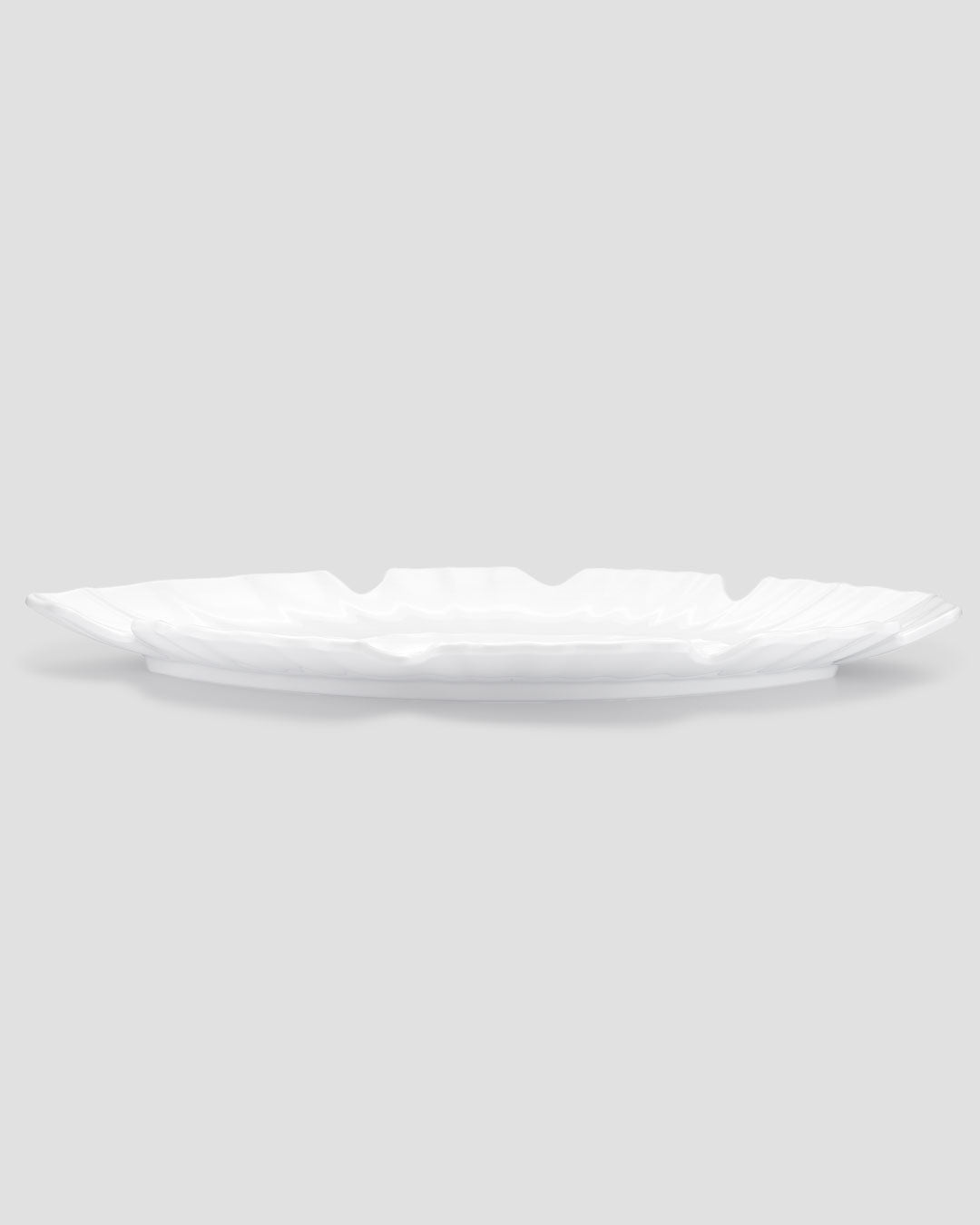 Zen White Melamine Large Leaf Platter