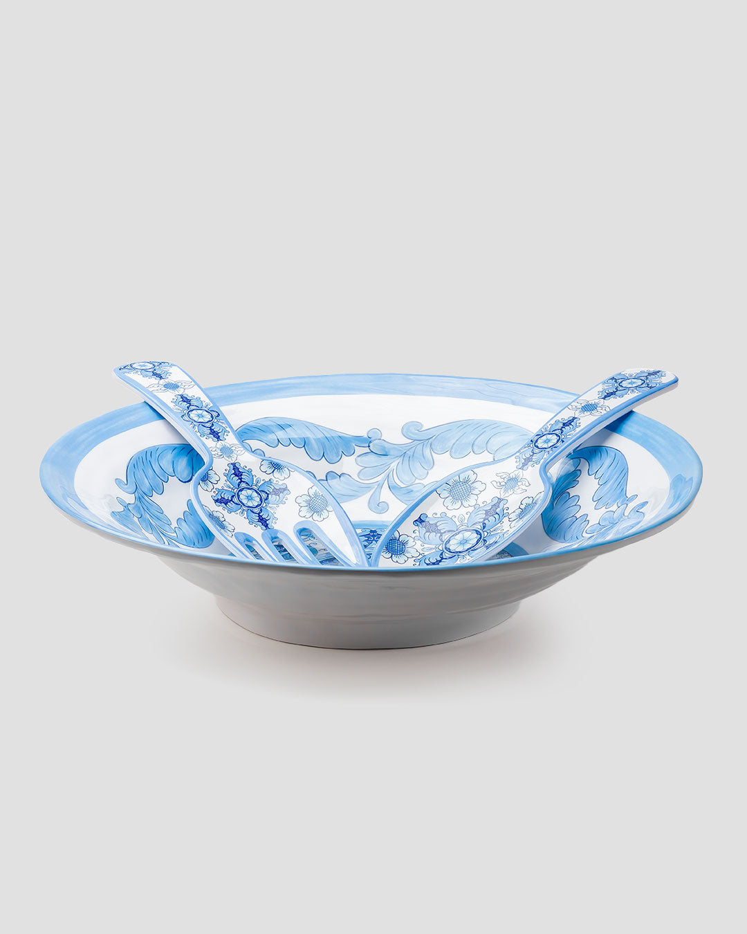 Barocco Salad Set in Blue