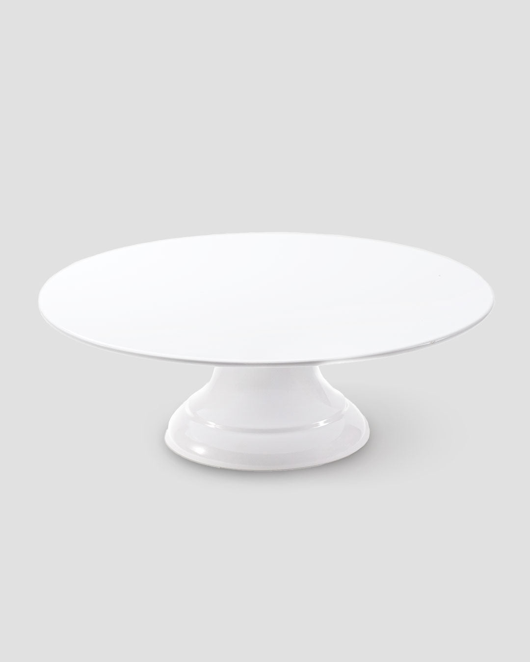 Diamond White Melamine Reversible Cake Stand