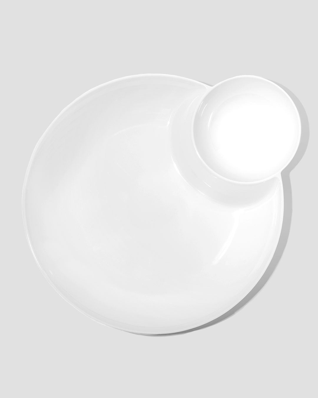 Diamond White Melamine Chip & Dip Platter