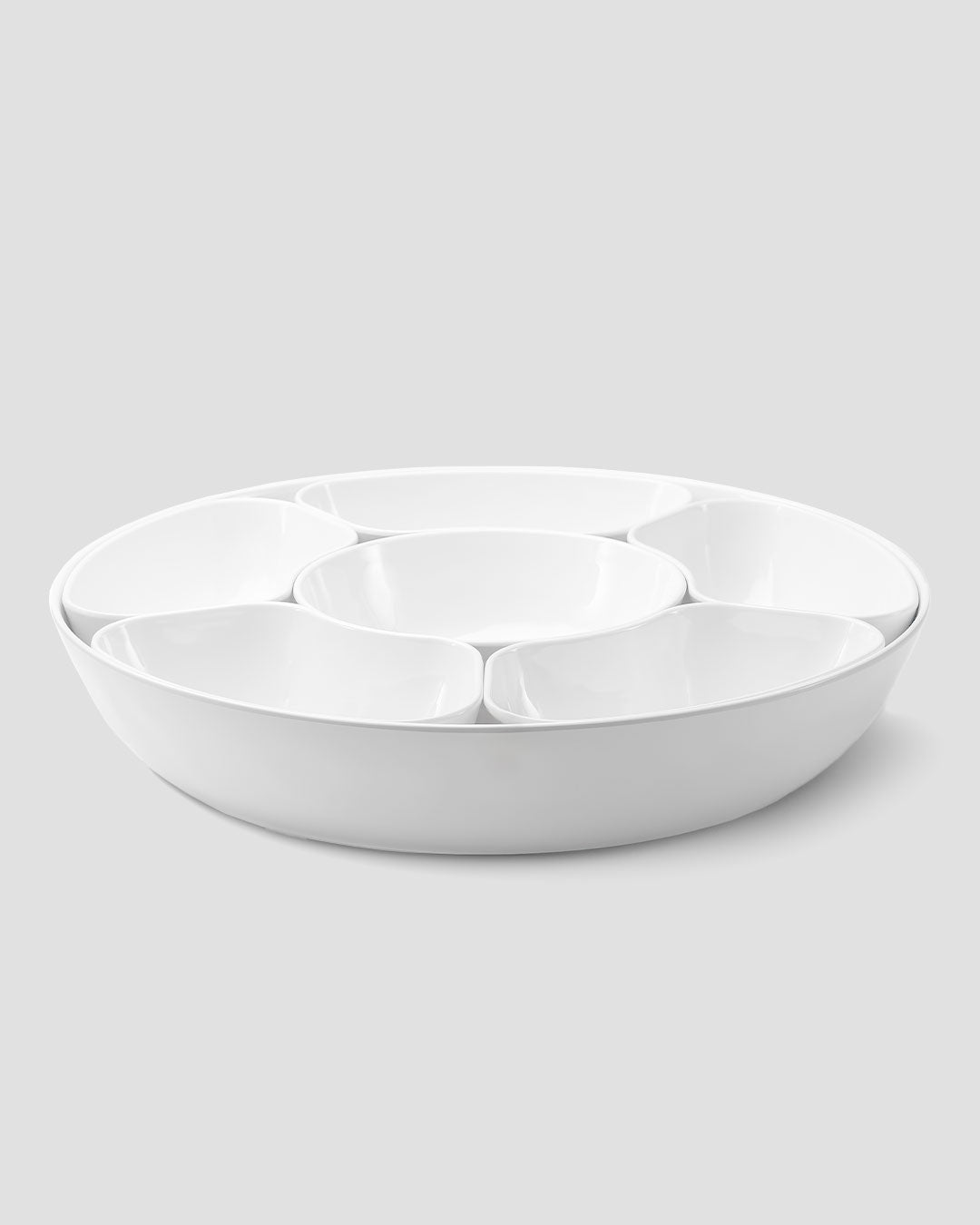 Diamond White Melamine Ultimate Lazy Susan Platter