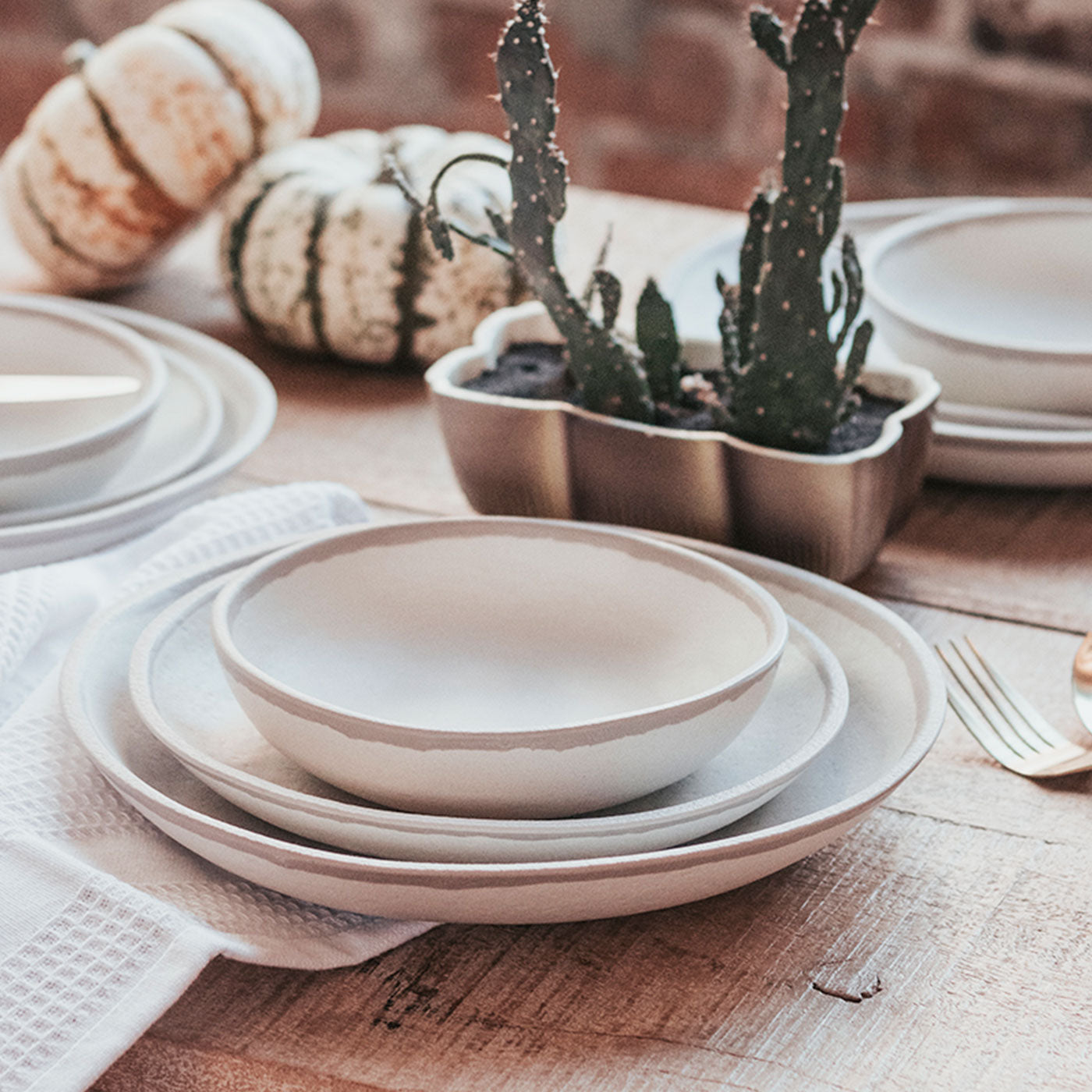 Potter Stone Gray Melaboo™ Dinner Plate – Q Home