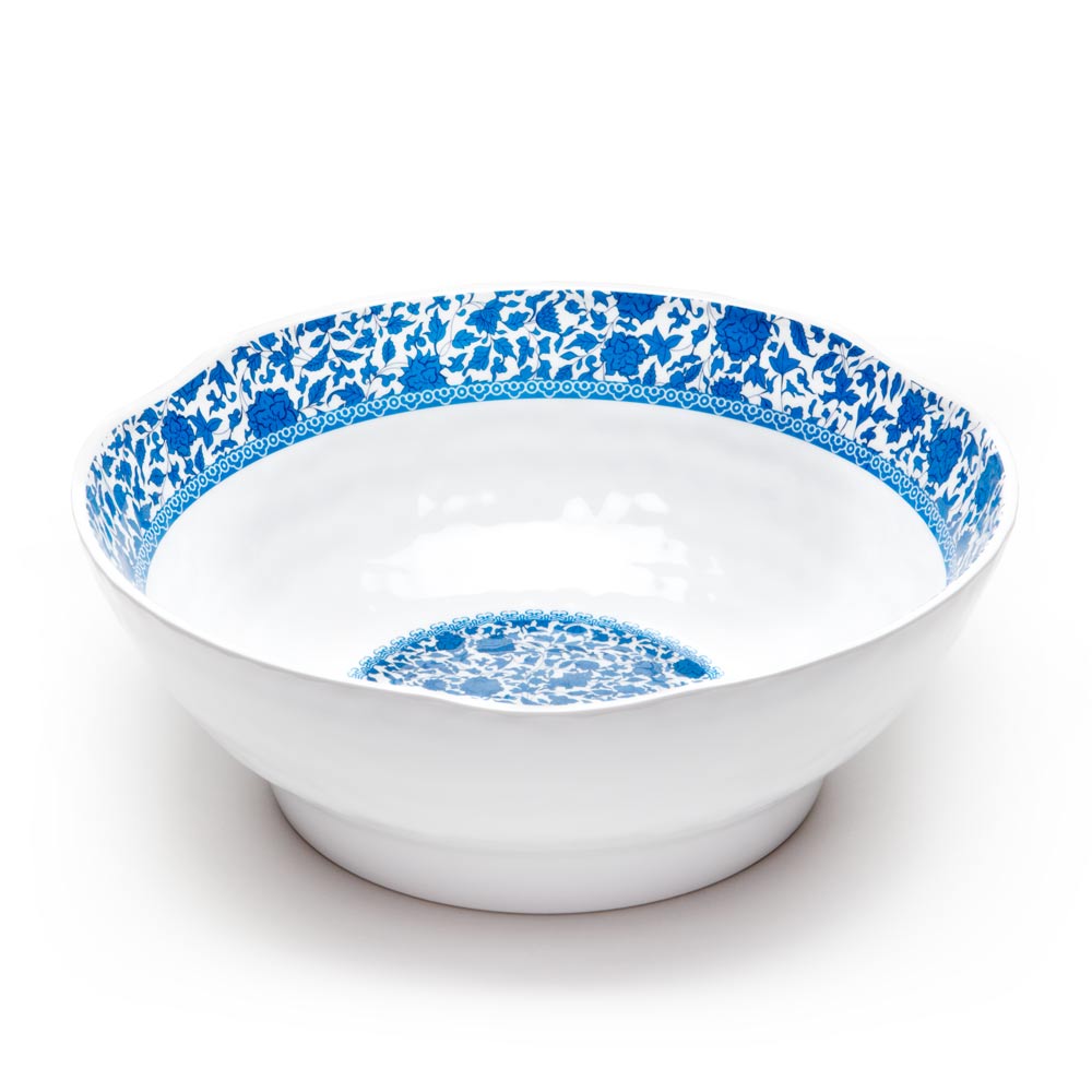 Heritage Blue Melamine Serving Bowl