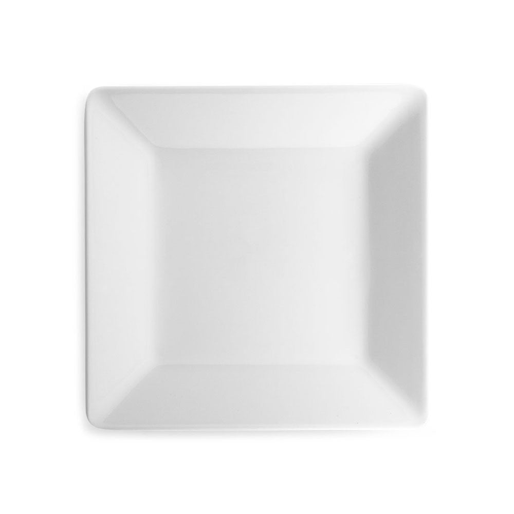 Diamond White Melamine Square Salad Plate