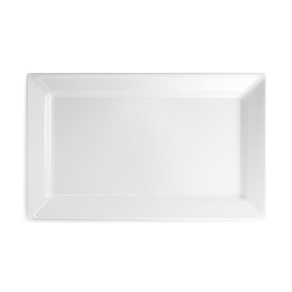 Diamond White Melamine Rectangle Large Platter