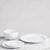 Diamond White Melamine Round 12pc Dinnerware Set