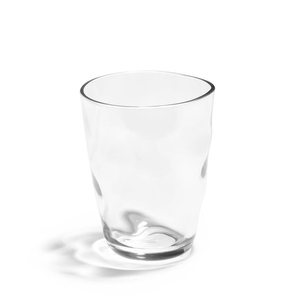 Ruffle Clear Tritan Acrylic DOF Glass