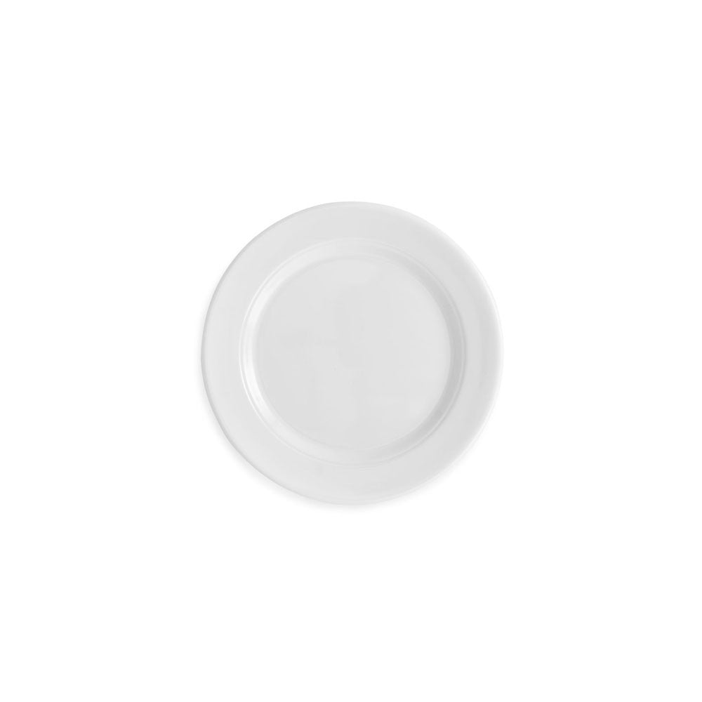 Diamond White Melamine Round Canape Plate