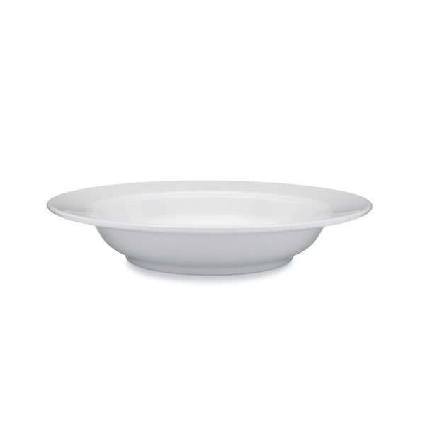 Diamond White Melamine Round Pasta Bowl