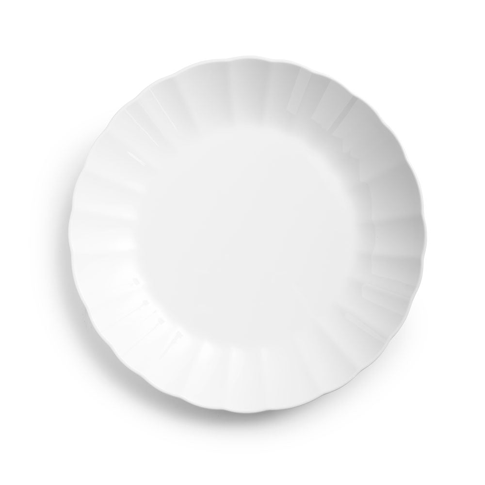 Small White Patio Melamine Serving Platter