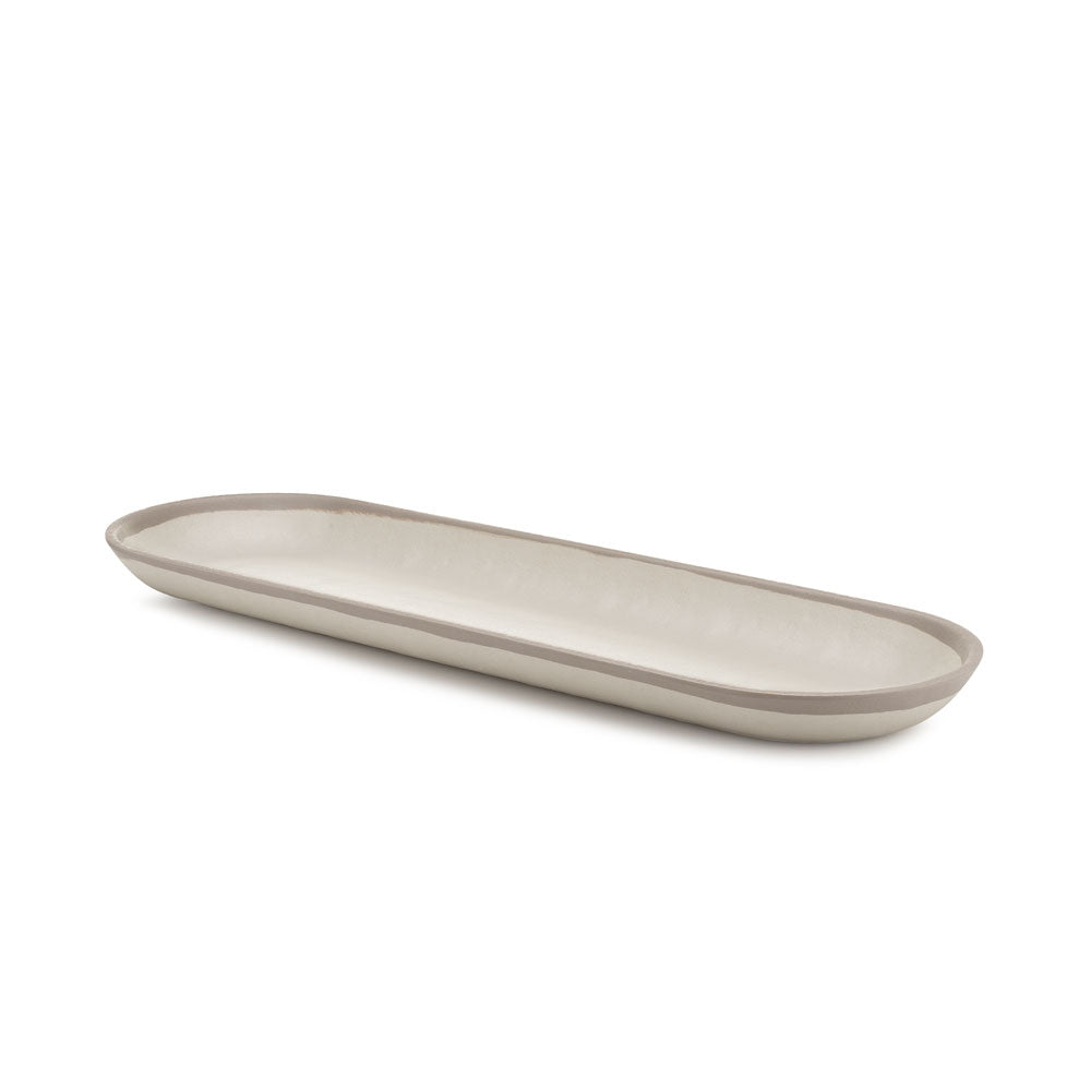 Potter Stone Gray Melaboo™ Long Oval Platter