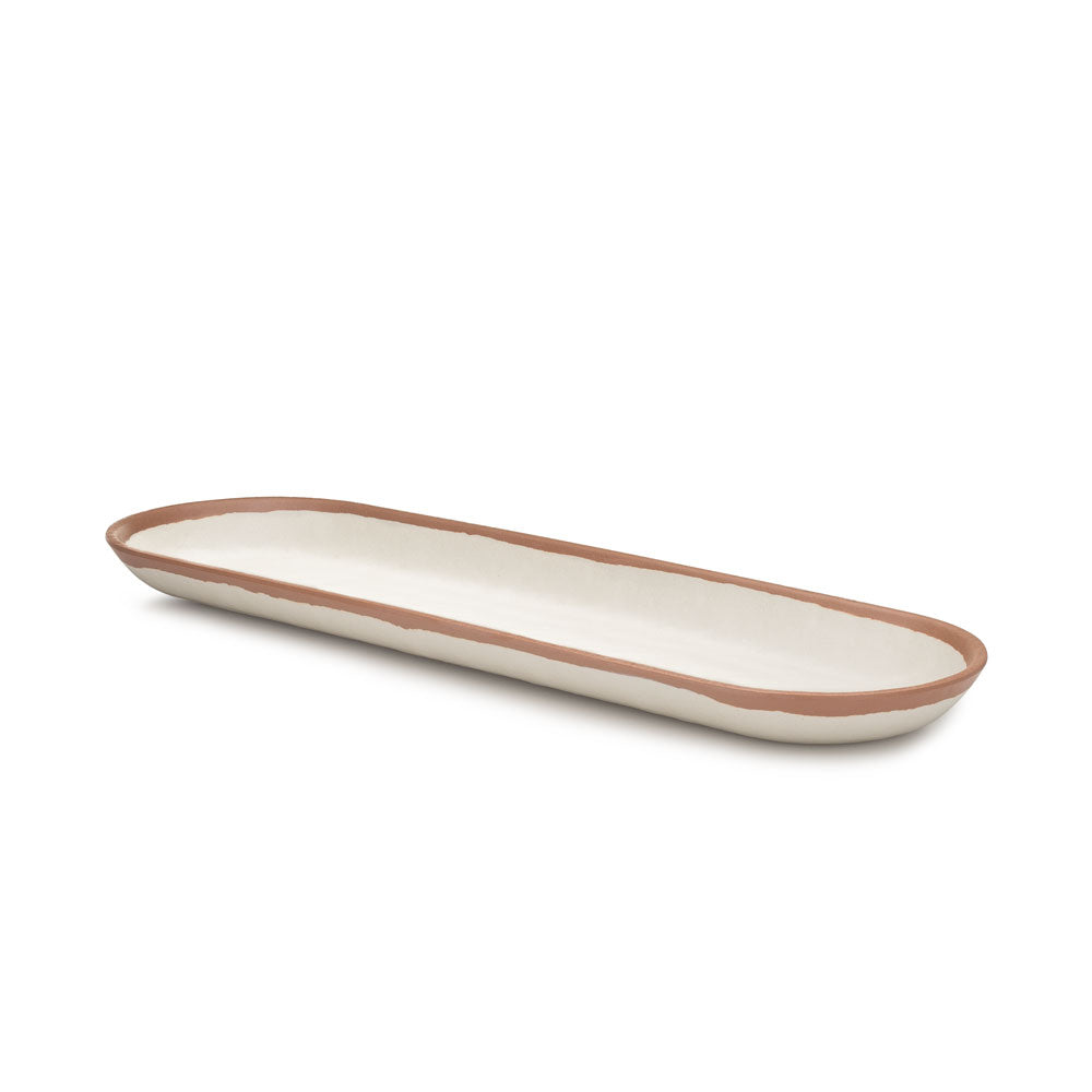 Potter Terracotta Brown Melaboo™ Long Oval Platter