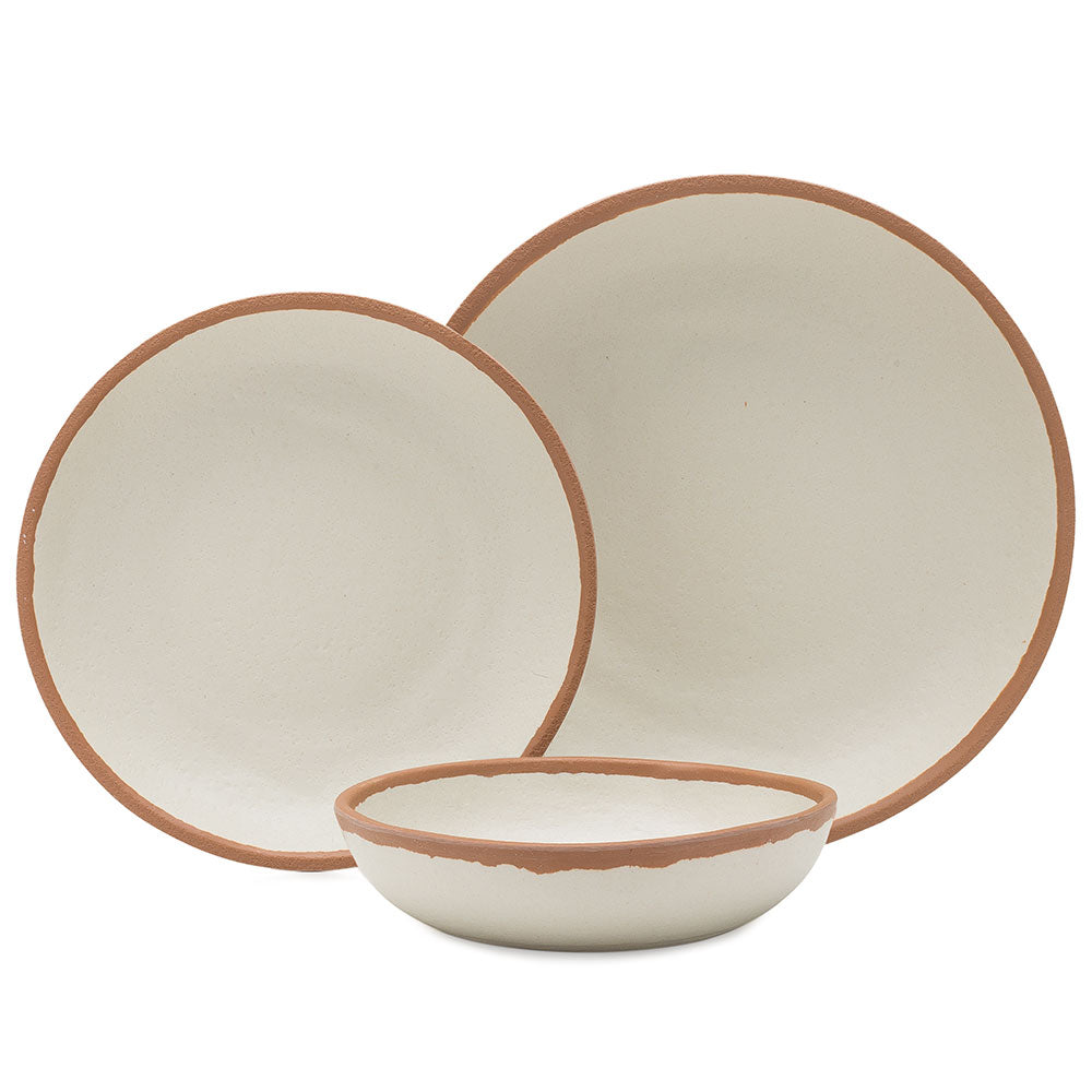 Potter Terracotta Brown 12pc Melaboo™ Dinnerware Set