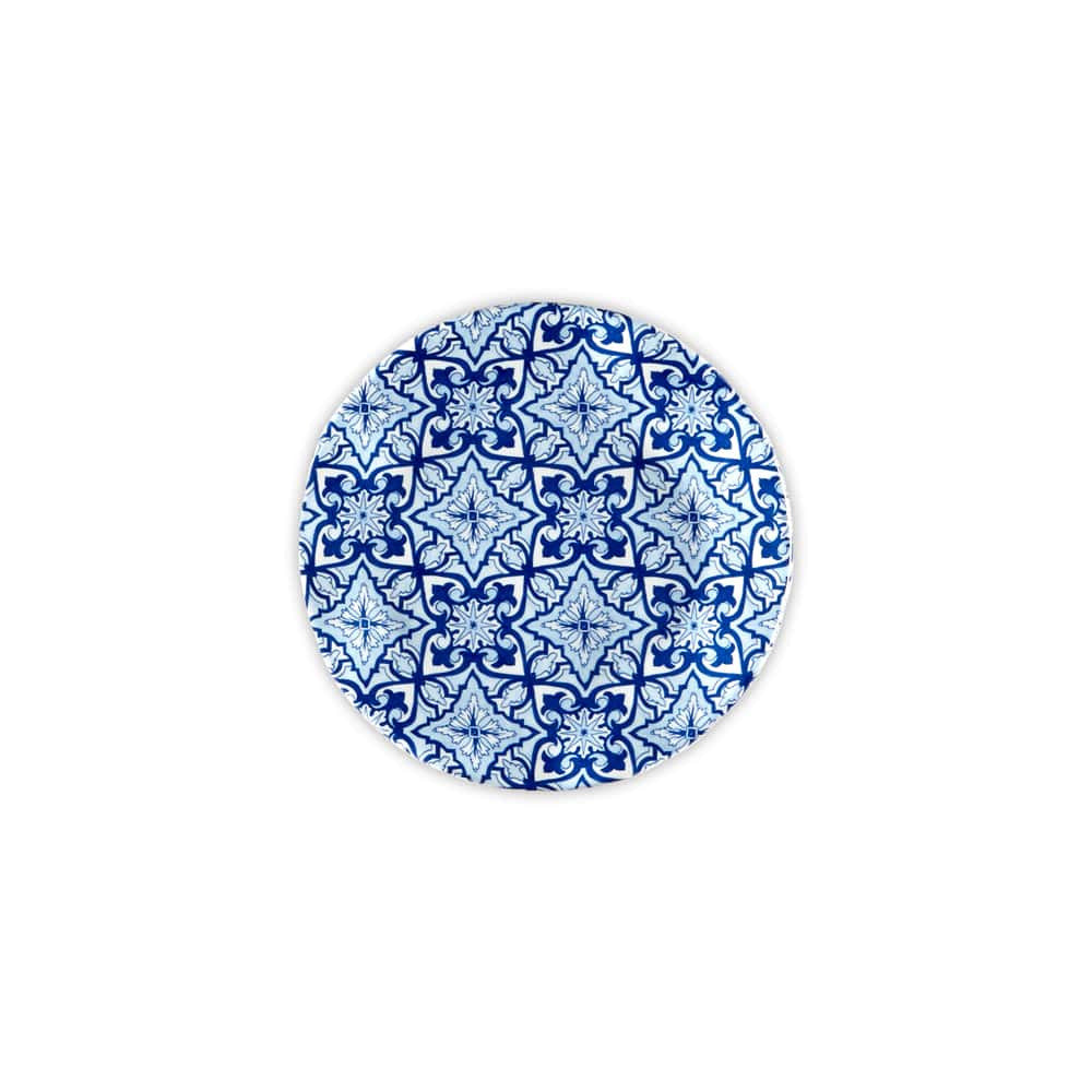 Talavera in Azul Blue Melamine Canape Plate