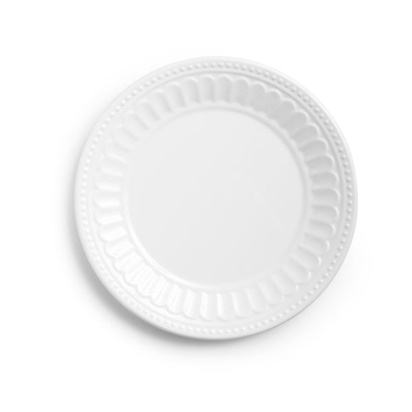 Venetian White Melamine Salad Plate