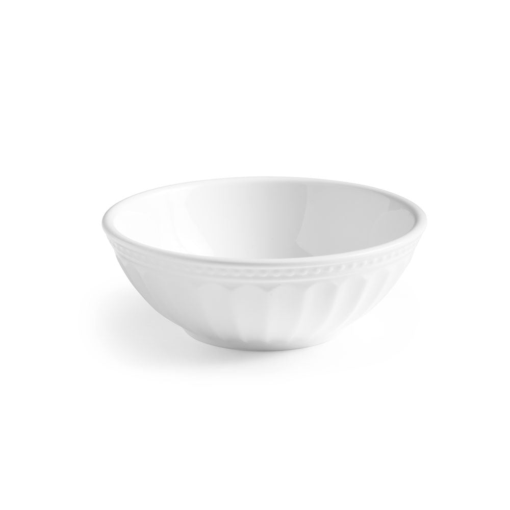 Venetian White Melamine Personal Bowl