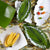 Zen Leaf White Melamine 2pc Platter Set